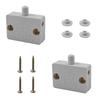 2PCS Cabinet Light Switch, White Touch Switches for Closet Door, Automatic Open/Close Door Switch for Wardrobe, Pantry, and Cabinet, Compatible with