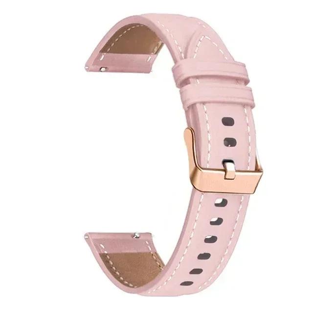 20mm PU Leather Band For Samsung Galaxy Watch 7 6 5 4 44mm 40mm 5 pro 45mm Strap Galaxy Watch 6 Classic 47mm 43mm Bracelet