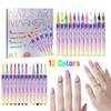 12 Color Nail Art Pens Nail Polish Pens Drawing Painting Point Liner Acrylic Painted Pen Kit, Waterproof and Quick-drying