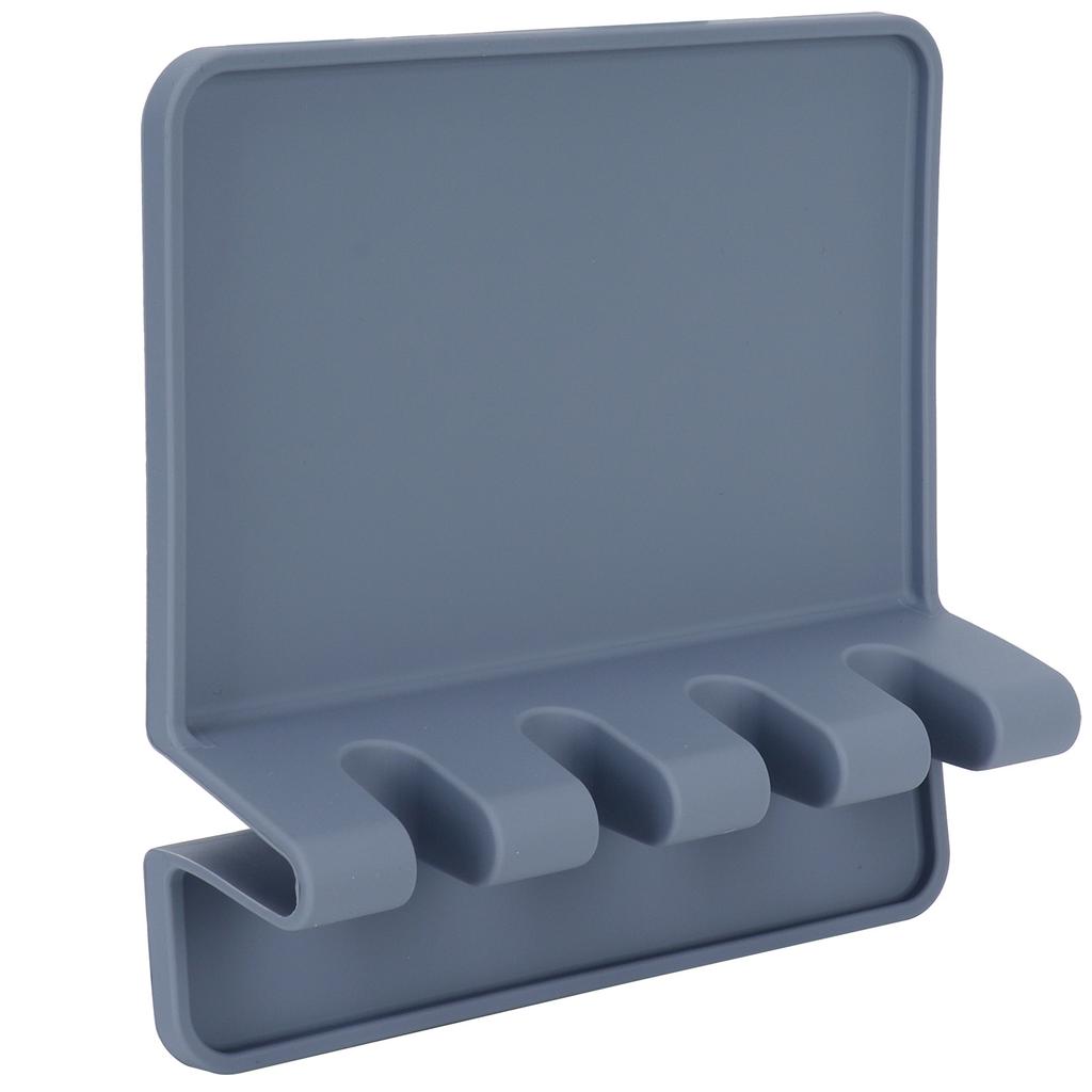 Food Grade Silicone Soup Spoon Mat MultiFunction Spatula Tableware Rack for Kitchen Home