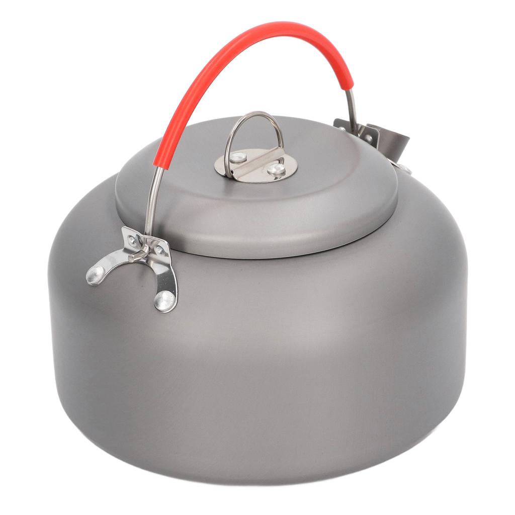 Camping Kettle 1.4L Food Grade Metal Anti Scald Handle Wear Resistant Portable Camp Coffee Pot for Camping Travel
