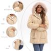 Parka lungă de iarnă pentru femei, în stil european și american, cu căptușeală din lână polară și guler mare de blană