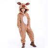 Christmas Cosplay Santa Claus Reindeer Boa Winter 2 XL Brown Costume, Outfit, Kigurumi, Costume, Fluffy, Wear, Unisex, Kids, Hooded, Types, S, M, L,