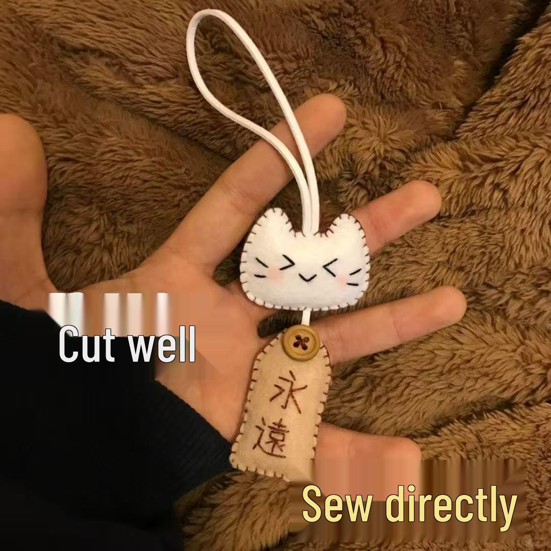 

Xiaohongshu Kitty DIY Pendant Making Kit with Non-woven Fabric