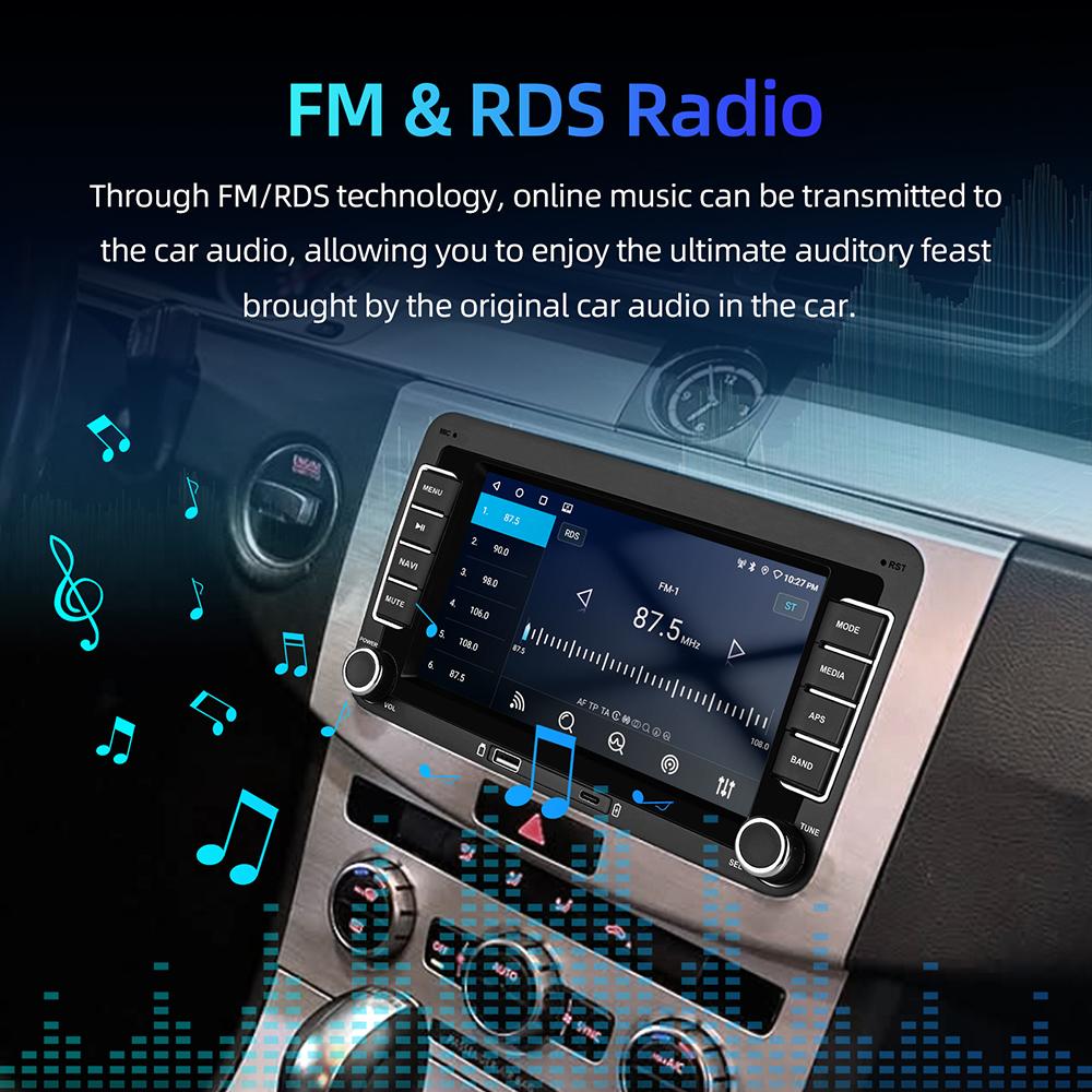 7" Car Multimedia Airplay 2 Din Car Radio Wireless CarPlay Android Auto Stereo Audio For VW/Seat/Skoda/Passat/Golf/Polo