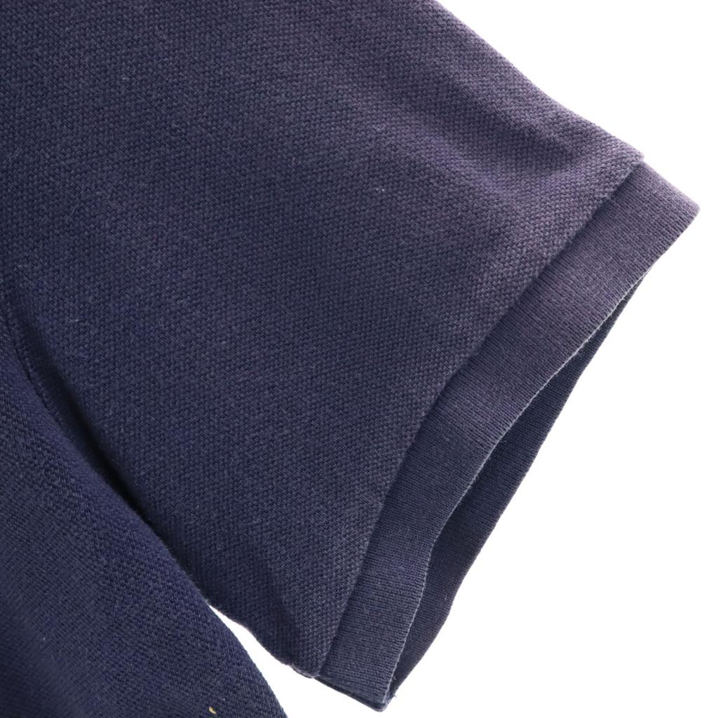 Polo Ralph Lauren Short Sleeve Polo Shirt L Navy Kanoko Fabric Men's Used