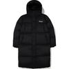 Uformell Løs Glidelås Bokstavtrykk Hette Dunjakke Uten Logo Unisex Yttertøy Svart FS2DJG4104X-BBK