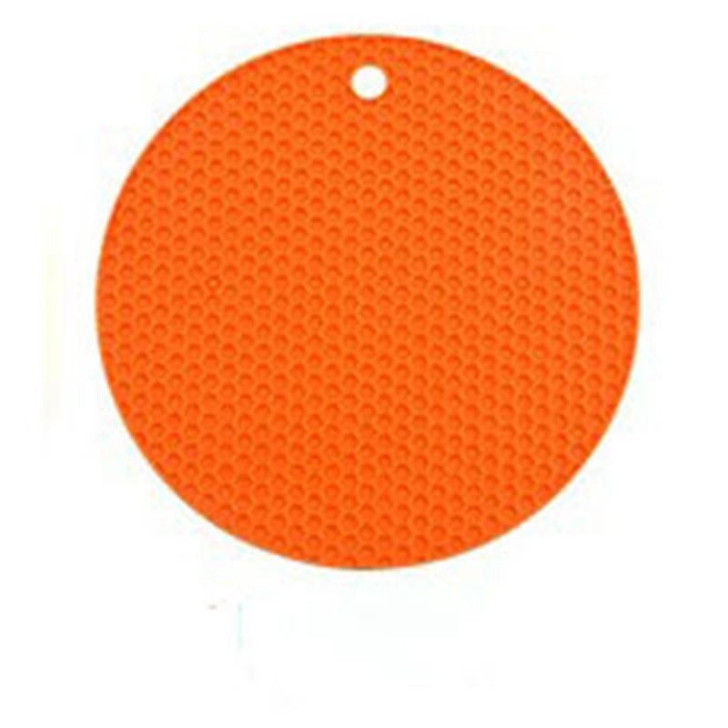 Scalding Kitchen Dining Table Round Anti Scalding Heat Placemat Honeycomb Pure Color Insulation Simple Tableware Placemat