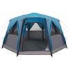 6 Person Tent with Roof Blue 425 x 396 x 222 cm