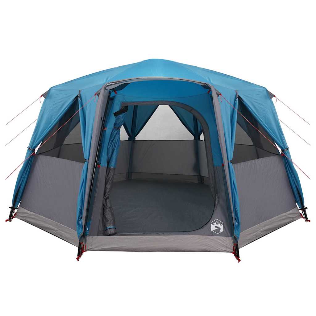6 Person Tent with Roof Blue 425 x 396 x 222 cm