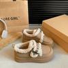 Platform Loafers Women's Autumn and Winter 2025 New British Style Plush Small Leather Shoes Plush Shoes Snow Boots