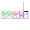 RGB Gaming Keyboard 98 Keys Mechanical Keyboard 1.5m Cable USB Wired Keyboard Seven Color Lights for Computer Laptop PC Gamer