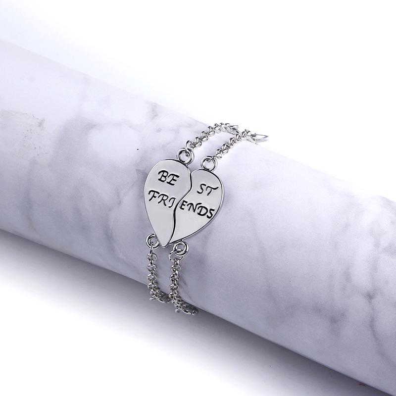 

Браслет в форме сердца для лучших друзей - простые украшения для подруг