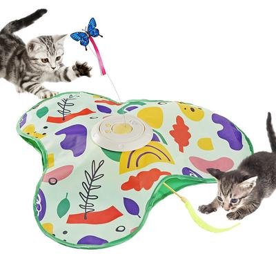 Jouets Intelligents pour Chats Détection Thermique Doit Démarrer Automatiquement Jeu de Chasse Électrique pour Chats Couverture Rotative Auto-Divertissement Soulagement de l'Ennui