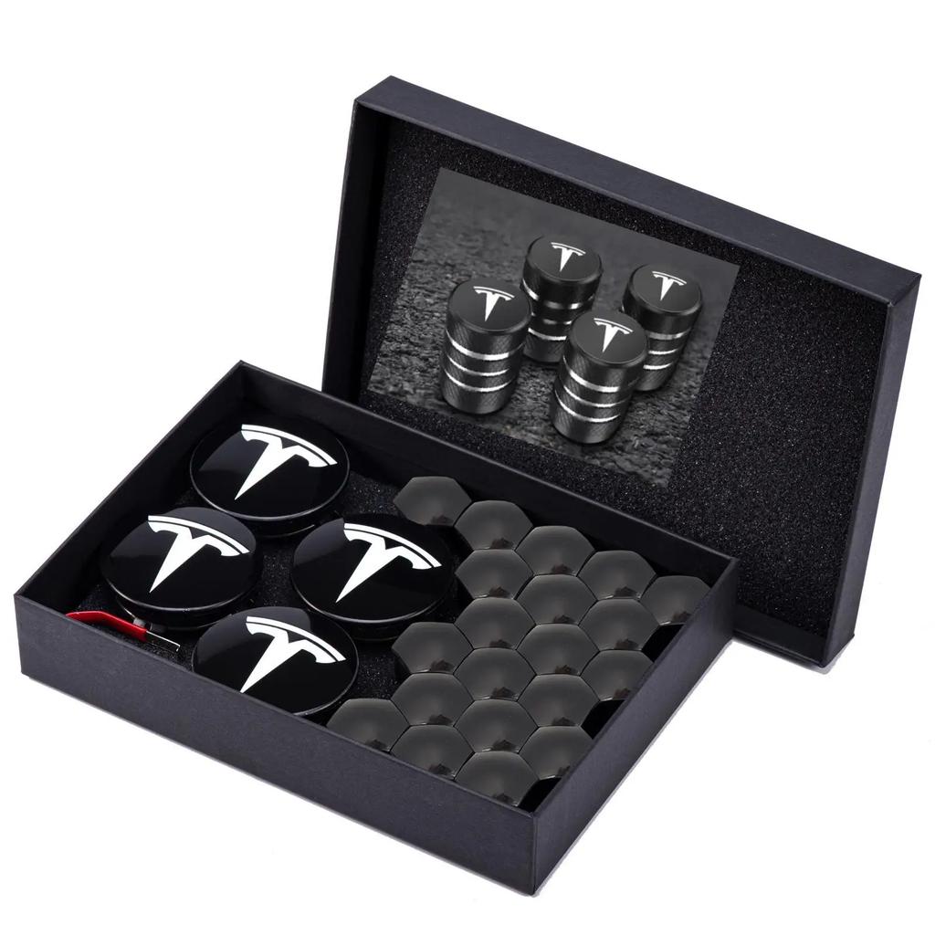 For Tesla Model 3 ModelY Juniper Car Wheel 4PCS 26PCS 30pcs 56mm Center m Caps Rims Hub Cover Logo Hubcaps Auto Accessories