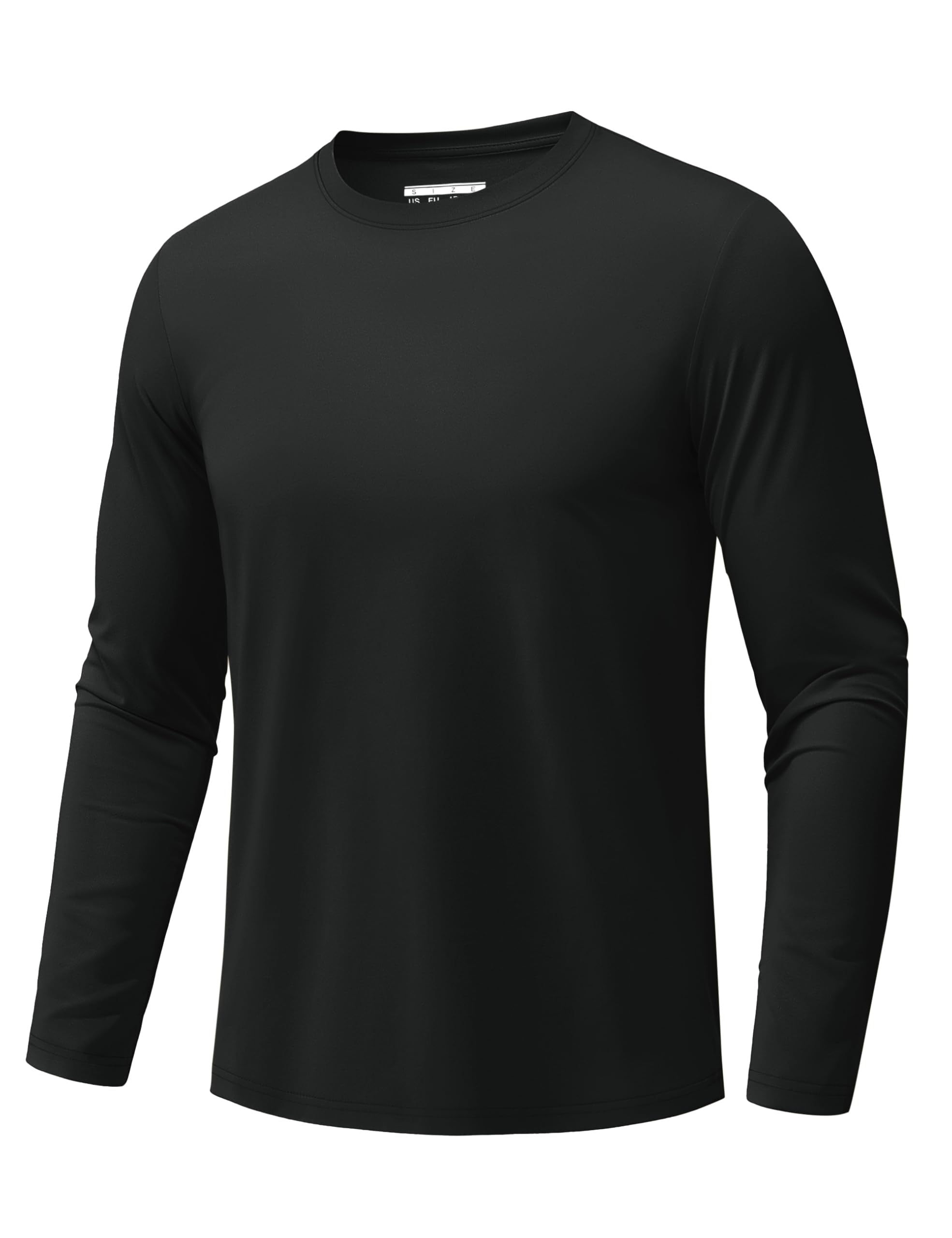 

[TACVASEN] Men s Long-Sleeve T-Shirt, Sweat-Wicking, Quick-Drying, Lightweight, Breathable, Jogging Wear, Stretch, Training Wear, Tennis Wear, Casual,