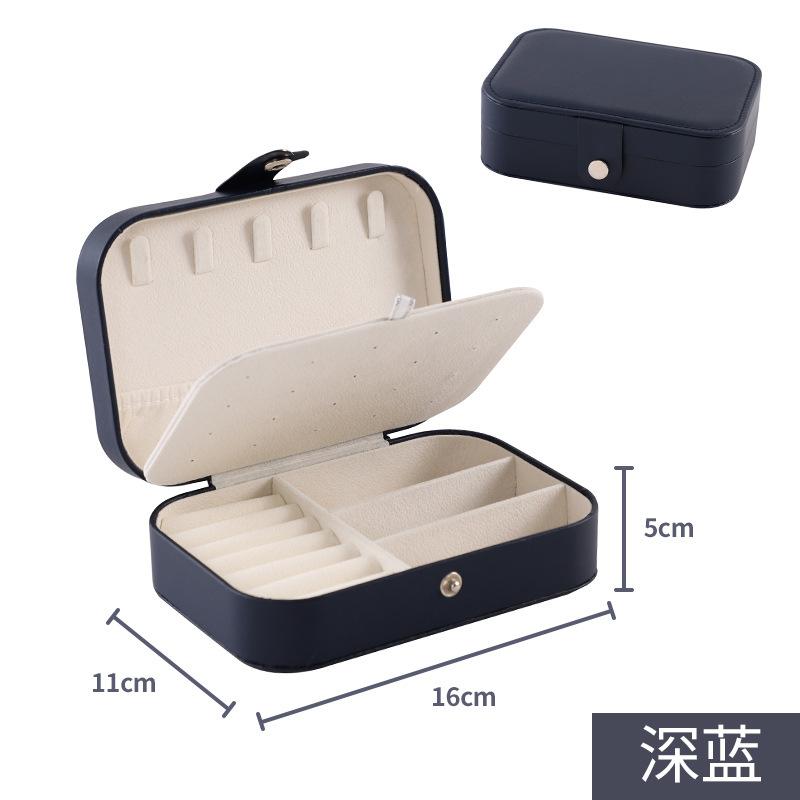 Jewelry Storage Box High-end Double-layer Jewelry Box Jewelry Ring Earring Box Jewelry Packaging Gift Box