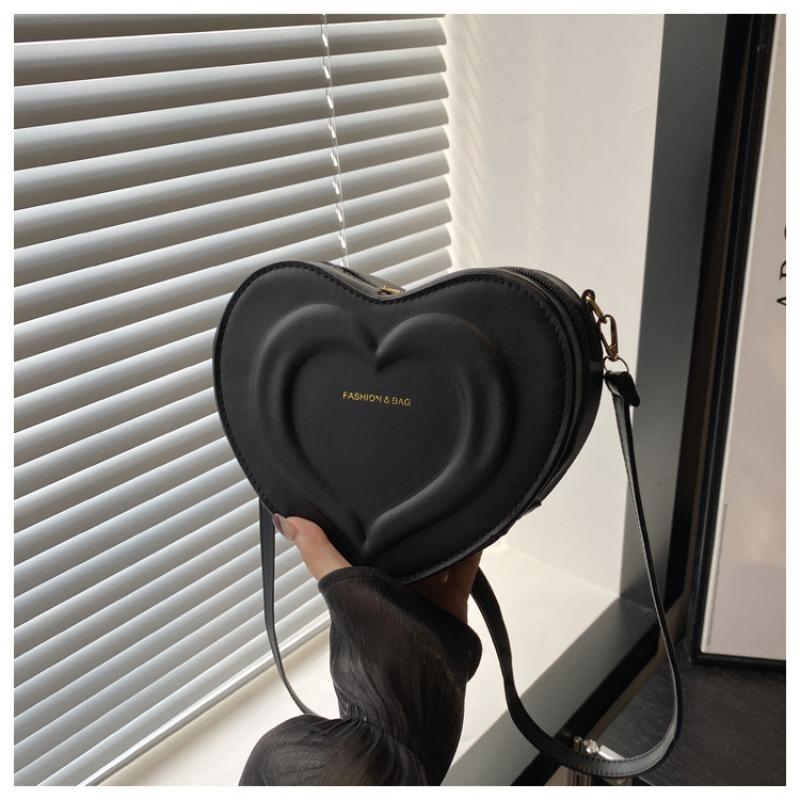 

Retro autumn small bag women s new fashionable simple casual shoulder bag fashionable texture oblique span love bag чёрный