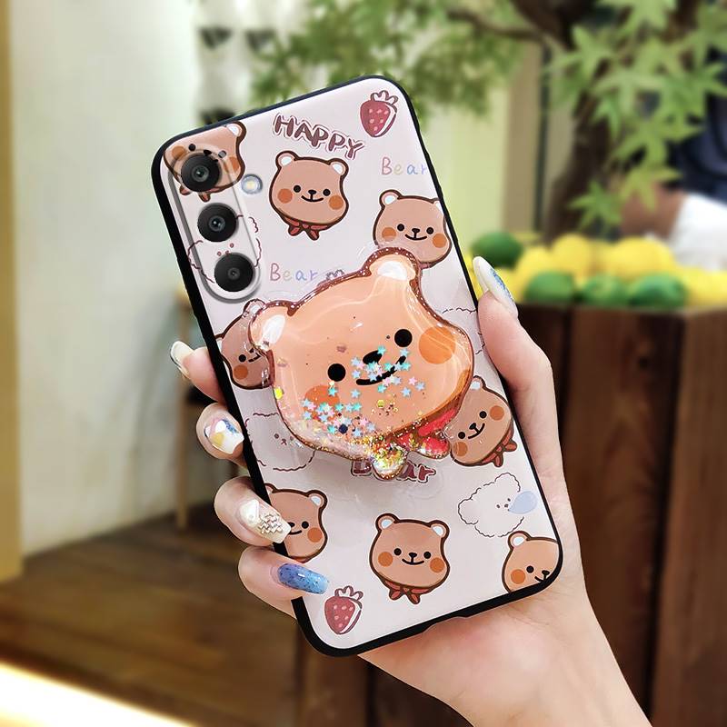 Rotatable stand Kickstand Phone Case For Samsung Galaxy M56 5G/SM-M566B Simplicity cute Durable Skin feel silicone TPU