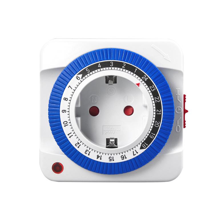 European Standard Household 24-Hour Smart Mechanical Timer Socket