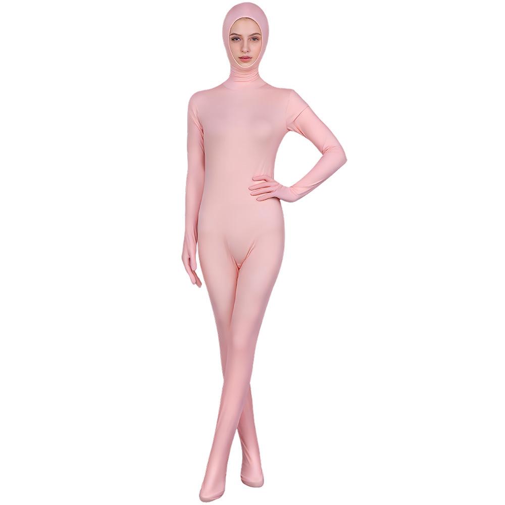 

Многоцветный костюм-комбинезон Zentai Cross2 из лайкры - Костюм для косплея и выступлений на все тело 170 cm (Adult) розовый
