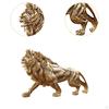 Resin Figurine Lion Statue Collectible Decoration Ornament Animal Sculpture for Office Table