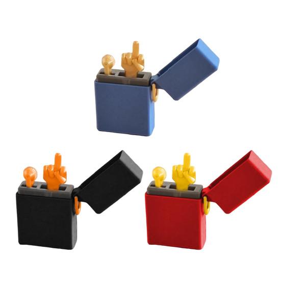 Yousheng Funny Quit Smoke Middle Finger Igniter 3D Printed Fun Mischievous Gift Humorous Igniter Gift for Quitting Christmas Birthday