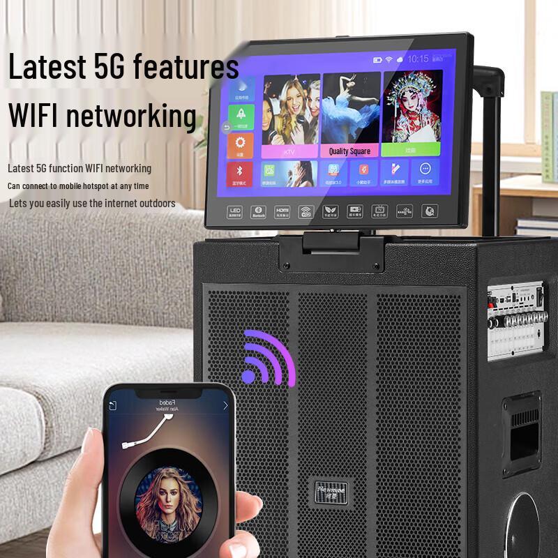 Newman N517 Portable KTV Karaoke Bluetooth Speaker CN Plug (adapter Included)