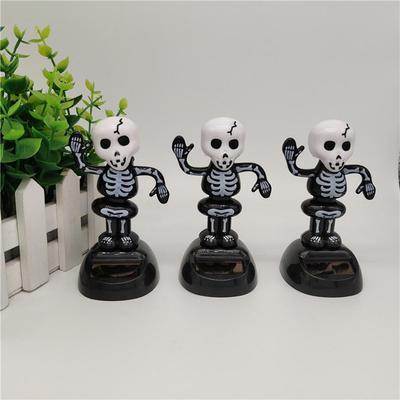Neues Halloween-Geschenk Hohe Qualität Solar Kreative Parodie Schwingpuppe Schüttelt den Kopf Autodekoration Autoinnenprodukte