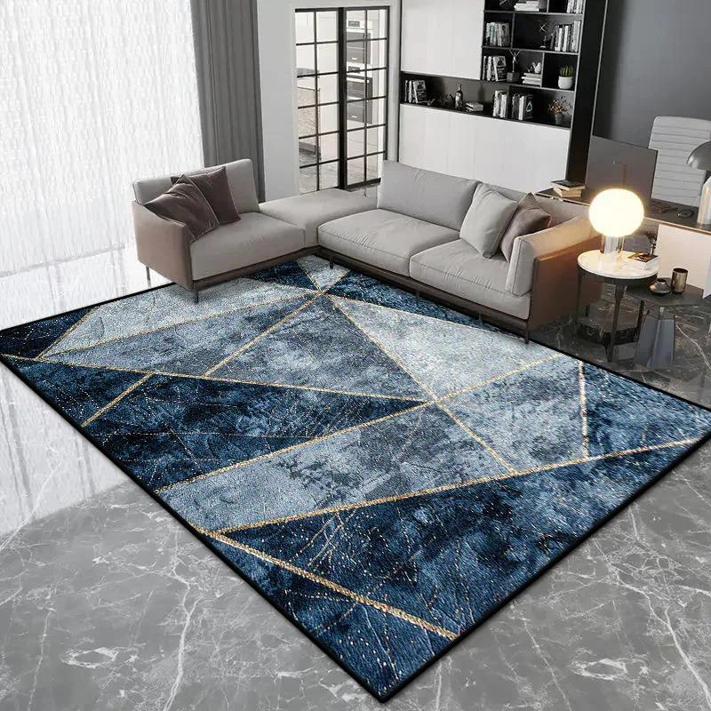 Nordic Geometric Style Carpet Living Room Luxury Decoration Bedroom Large Area Rugs Lounge Coffee Tables Non-slip Floor Mat Soft