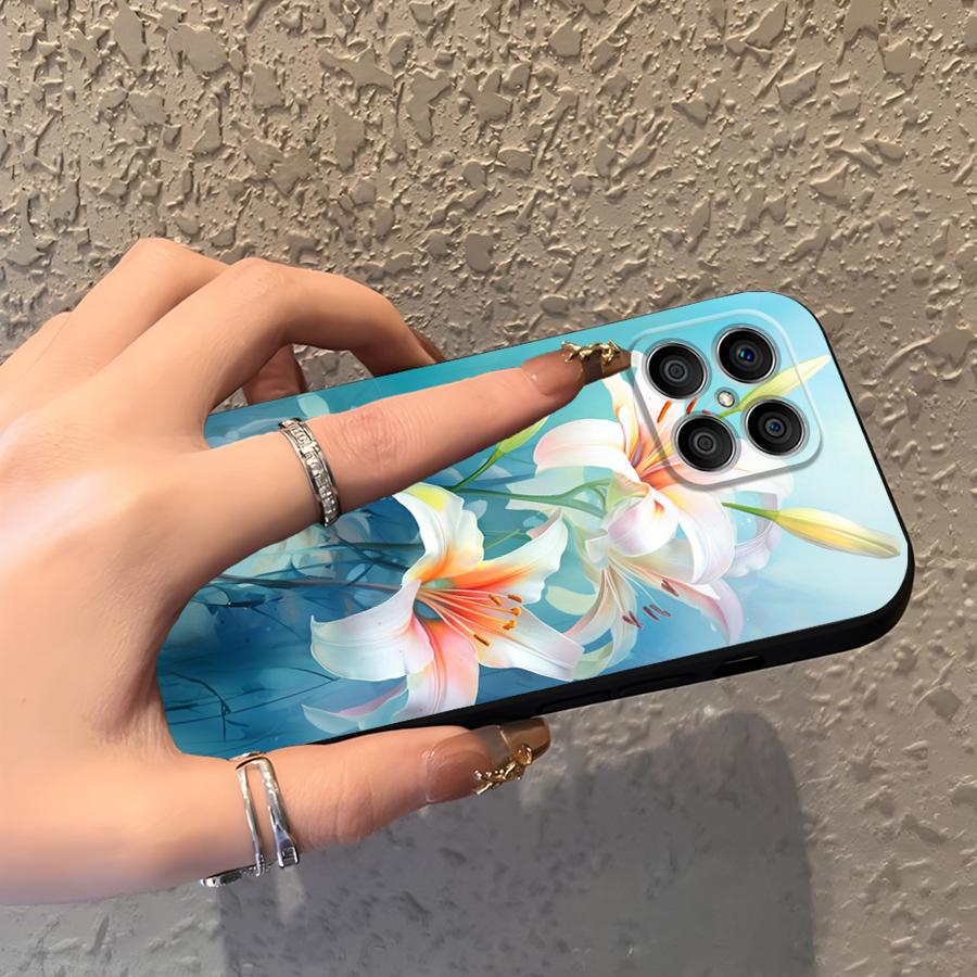 Funda Phone Cover Case for Honor 200 400 Lite X7 X5b X9a 70 8X X8 X6 Magic5Lite 90 Simple Flower