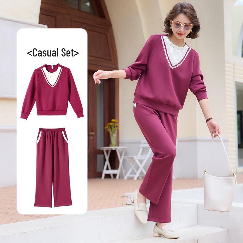 

Женский повседневный комплект из двух предметов 4XL