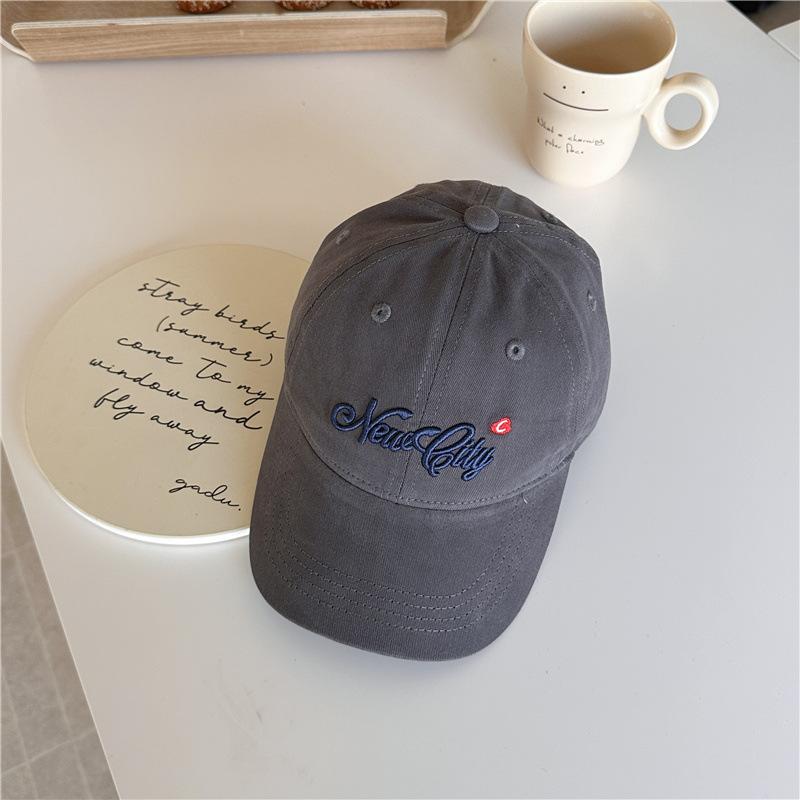 Baseball Cap Spring Summer Thin Comfortable Casual Fashion Versatile Letter Embroidered Hat Men'S And Women'S