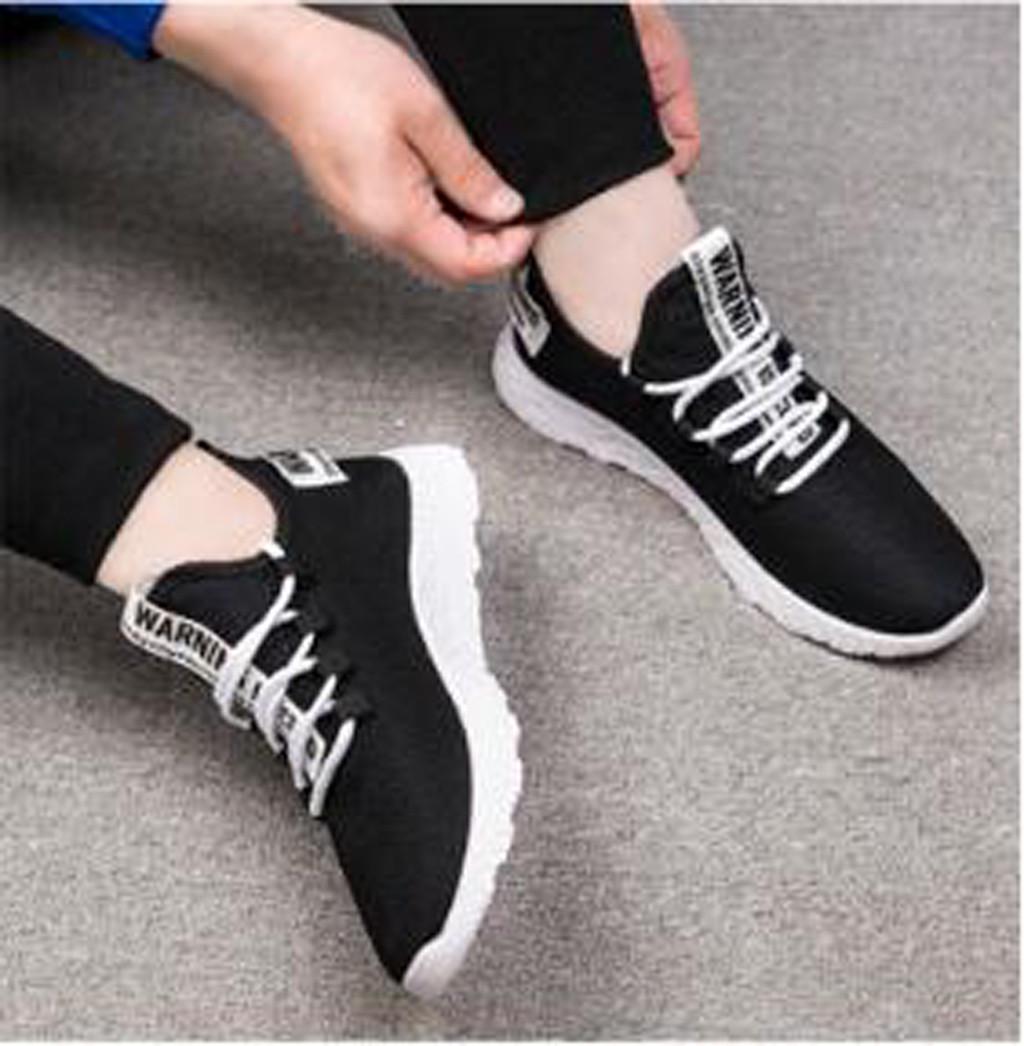 

Men Shoes Casual Mesh Breathable Men Sneakers Fashion Lace Up Lightweight Walking Sneakers Tenis Masculino Men Vulcanize Shoes 39 чорний