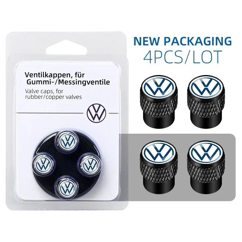 4 Pezzi Tappi Valvole Pneumatici Ruote Auto VW Per Volkswagen VW Golf 4 5 6 7 Jetta Polo Caddy GTI Bora MK7 Beetle Passat b6 EN1