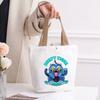 Kpop Portable Canvas Bag Plus Snap Button Solid Color Korean Version Canvas Bag Going Out Portable Tote Bag