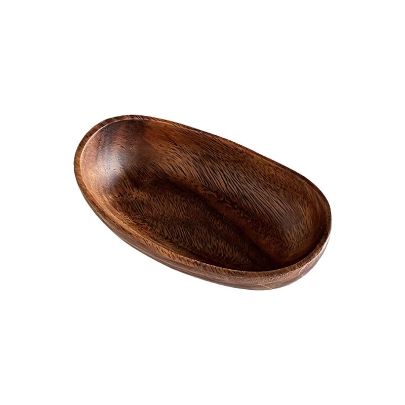 Natural Wooden Valet Dish Handmade Home Accessory Key Jewelry Organizers Perfect For Nightstand Or Dresser Top