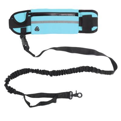 Dog Running Leash Belt Bag Hands Free Reflective Elastic Flexible Waist Dog Running Leash for