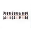 Polka Dot White Almond False Nails - Short Wearable Nail Tips