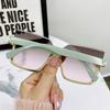 New European and American Style Half-frame Metal Sunglasses Fashion Slim Women's Sunglasses Anti-uv Glasses Lentes De Sol
