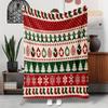Ugly Christmas Pattern Flannel Throw Blanket, Gingerbread Man Christmas Tree Sock Bauble Print Soft Cozy Blanket Sofa Bed Winter Holiday Decor