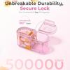 7 Days Pill Organizer Medicine Box Daily 1 Times Vitamins Drugs Travel Portable Pills Storage Box Moisture-proof Medicine Box