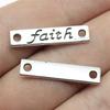 Letter Plate Connectors Alphabet A-Z Antique Bronze Zinc Alloy Jewelry Making Craft Parts DIY Connect Parts