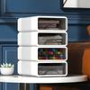 Plastic Box Desktop Organizer Drawer Makeup Storage Box Jewelry Container Stackable Large Mask Office Storage Medicine Dustproof