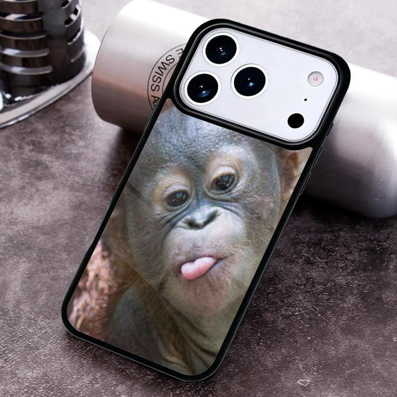 CUTE ORANGUTAN Monkey BABY 2 Phone Case For iPhone 17 16 15 14 13 12 11 Pro Max Plus 17Air Soft Silicone Cover