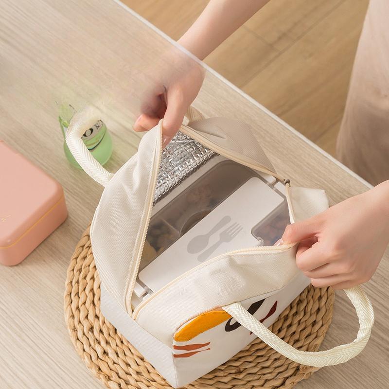 New Cute Pet Lunch Box - Portable Lunch Container for Office Workers - Handheld Outdoor Picnic Bag - Student Keep-Warm Bag