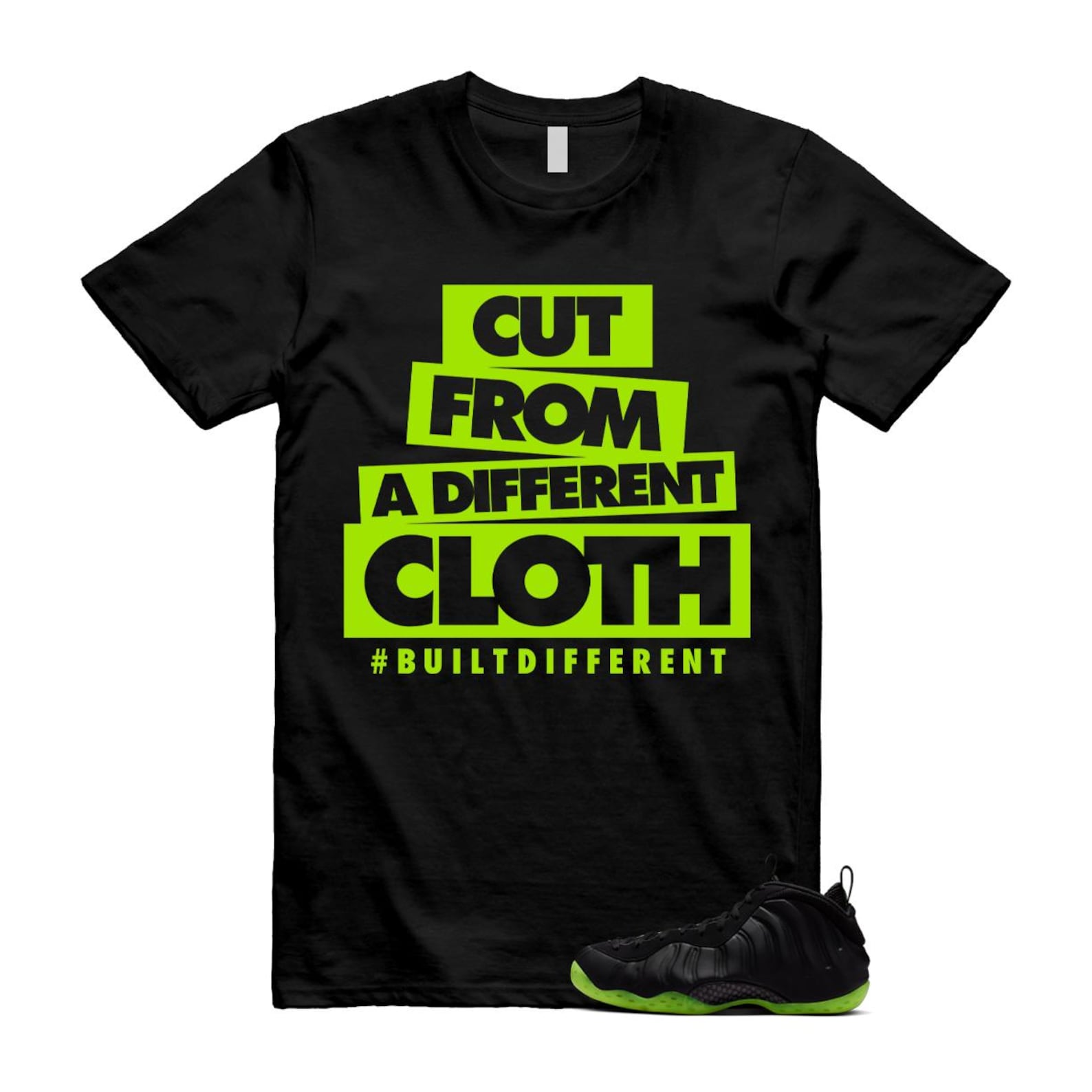 Foamposite Volt Black Air One T Shirt Match CLOTH 4XL