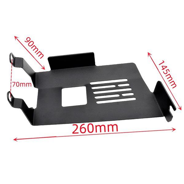 Black Carbon Steel Engine Bottom Guard for Honda Chassis Protection, 1 Piece