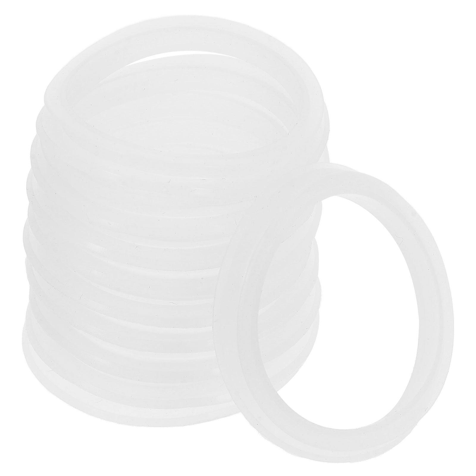 

10Pcs Premium Silicone Gasket Set for Bathtub Overflow Drain Stopper Sink Strainer Basin Seal Ring Bathroom Kitchen Mounting 3.8X3.8X0.3CM