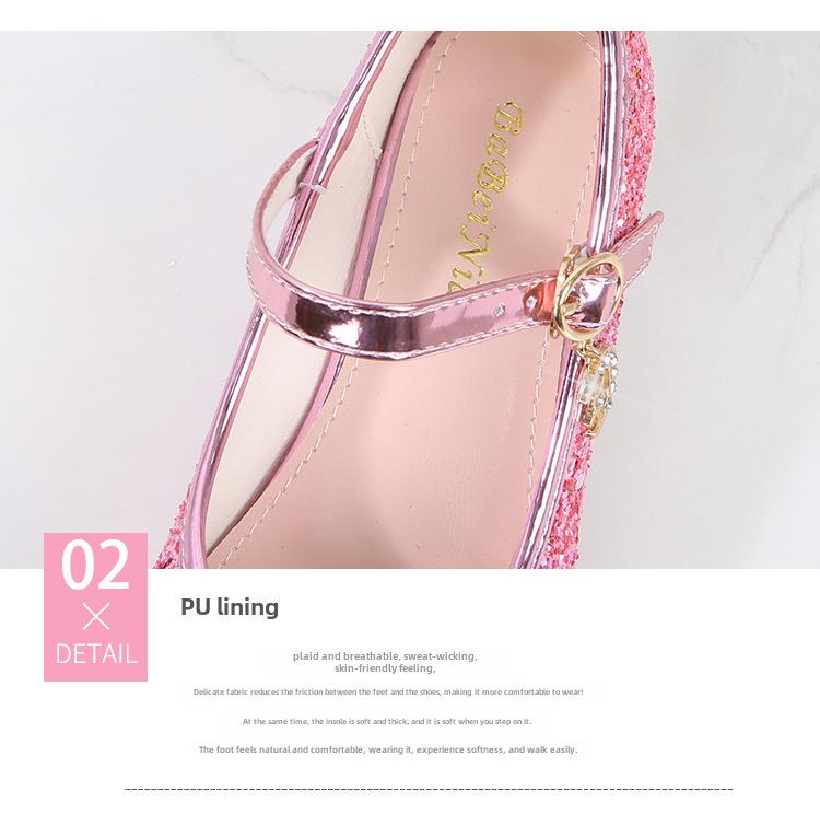 Tocuri înalte de cristal pentru fete, primăvara 2025, prințesă